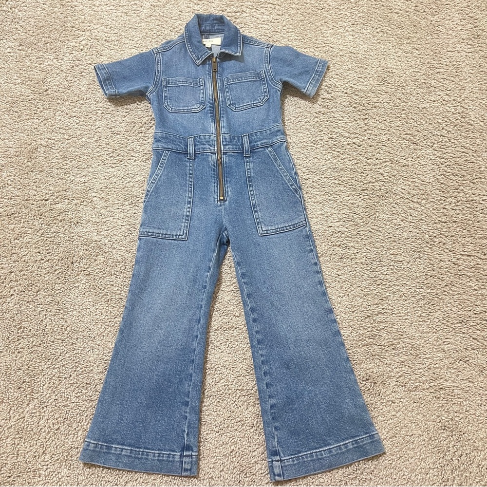 Reiss Mid Blue  Denim Jumpsuit